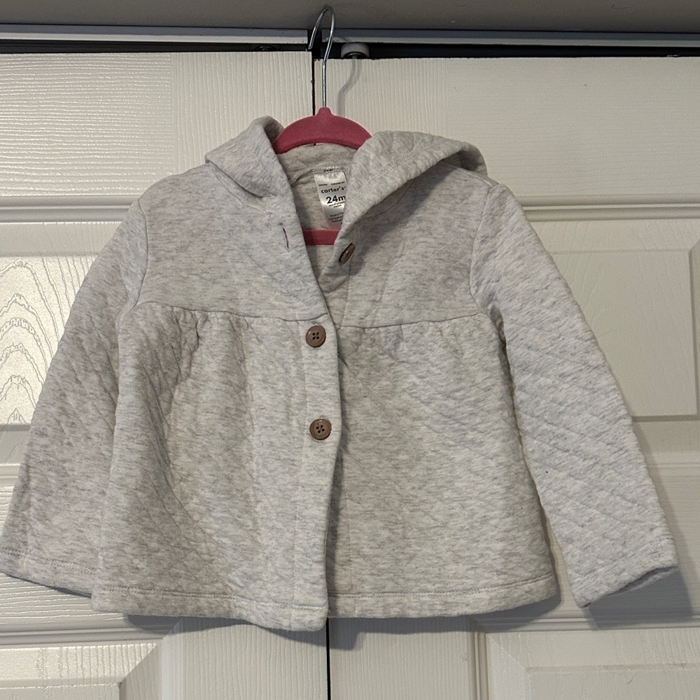 Carter’s Gray Quilted Kids Jacket